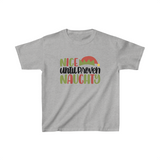 Nice Until Proven Naughty Unisex Kids Heavy Cotton Graphic Tees! Foxy Kids! Winter Vibes! FreckledFoxCompany