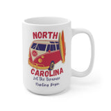 North Carolina Ceramic Mug 15oz! Van Life! Novelty Mugs! FreckledFoxCompany