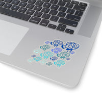 Ombre Blue Fish Vinyl Sticker! FreckledFoxCompany