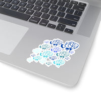 Ombre Blue Fish Vinyl Sticker! FreckledFoxCompany