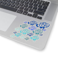 Ombre Blue Fish Vinyl Sticker! FreckledFoxCompany