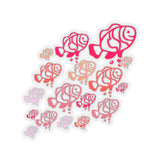 Ombre Pink Fish Vinyl Sticker! FreckledFoxCompany