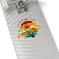 Palm Beach Cut to Edge Sticker! Flexible, Durable, Travel! FreckledFoxCompany