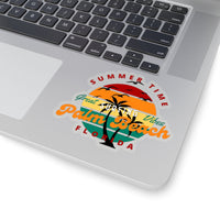 Palm Beach Cut to Edge Sticker! Flexible, Durable, Travel! FreckledFoxCompany