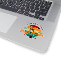 Palm Beach Cut to Edge Sticker! Flexible, Durable, Travel! FreckledFoxCompany