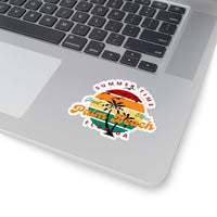 Palm Beach Cut to Edge Sticker! Flexible, Durable, Travel! FreckledFoxCompany