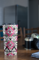 Pink Aztec Tumbler 20oz! Drinkware, Tumblers! FreckledFoxCompany