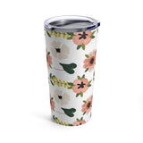 Pink Blush Floral Tumbler 20oz! Drinkware, Tumblers! FreckledFoxCompany