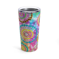 Pinwheel Tie Dye Tumbler 20oz! Drinkware, Tumblers! FreckledFoxCompany