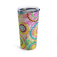 Pinwheel Tie Dye Tumbler 20oz! Drinkware, Tumblers! FreckledFoxCompany