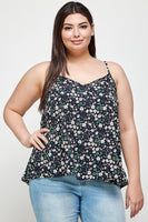 Plus Size, Ditsy Floral Print Cami Top FreckledFoxCompany