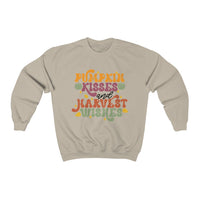 Pumpkin Kisses and Harvest Wishes Crewneck Sweatshirt! Fall Vibes! FreckledFoxCompany