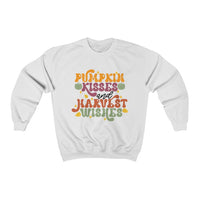 Pumpkin Kisses and Harvest Wishes Crewneck Sweatshirt! Fall Vibes! FreckledFoxCompany