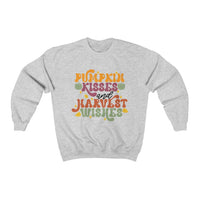 Pumpkin Kisses and Harvest Wishes Crewneck Sweatshirt! Fall Vibes! FreckledFoxCompany