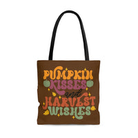 Pumpkin Kisses and Harvest Wishes Tote Bag! Fall Vibes! FreckledFoxCompany