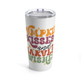 Pumpkin Kisses and Harvest Wishes Tumbler 20oz! Fall Vibes! FreckledFoxCompany