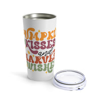 Pumpkin Kisses and Harvest Wishes Tumbler 20oz! Fall Vibes! FreckledFoxCompany