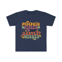 Pumpkin Kisses and Harvest Wishes Unisex Graphic Tee! Fall Vibes! FreckledFoxCompany