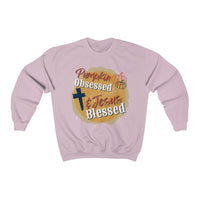 Pumpkin Obsessed Jesus Blessed Unisex Crewneck Sweatshirt! Fall Vibes! FreckledFoxCompany