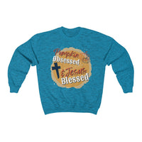 Pumpkin Obsessed Jesus Blessed Unisex Crewneck Sweatshirt! Fall Vibes! FreckledFoxCompany