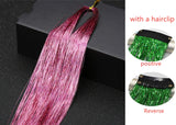 Sparkle Shiny Hair Tinsel Rainbow Silk Hair Extensions! Hair Accessories!