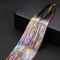 Sparkle Shiny Hair Tinsel Rainbow Silk Hair Extensions! Hair Accessories!