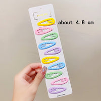 10pcs/set Cute Colorful Star Waterdrop Shape Hair Clips! Hair Accessories!