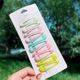 10pcs/set Cute Colorful Star Waterdrop Shape Hair Clips! Hair Accessories!