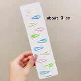 10pcs/set Cute Colorful Star Waterdrop Shape Hair Clips! Hair Accessories!