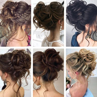 Beauty Elastic Band With Hair Messy Hair Bun Scrunchie! Hair Accessories!