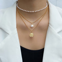Dainty Pearl Flower Bow-knot Choker Necklace!