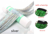 Sparkle Shiny Hair Tinsel Rainbow Silk Hair Extensions! Hair Accessories!