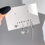 Love, Heart, Circle, Drop Small Earrings Set for Women!