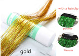 Sparkle Shiny Hair Tinsel Rainbow Silk Hair Extensions! Hair Accessories!