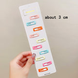 10pcs/set Cute Colorful Star Waterdrop Shape Hair Clips! Hair Accessories!