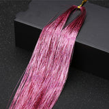 Sparkle Shiny Hair Tinsel Rainbow Silk Hair Extensions! Hair Accessories!