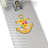 Sand Colored Floral Anchor Vinyl Sticker! FreckledFoxCompany