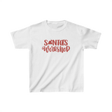 Santa's Workshop Unisex Kids Heavy Cotton Graphic Tees! Foxy Kids! Winter Vibes! FreckledFoxCompany