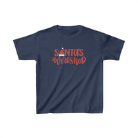 Santa's Workshop Unisex Kids Heavy Cotton Graphic Tees! Foxy Kids! Winter Vibes! FreckledFoxCompany