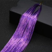 Sparkle Shiny Hair Tinsel Rainbow Silk Hair Extensions! Hair Accessories!