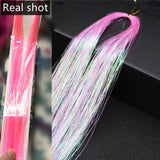 Sparkle Shiny Hair Tinsel Rainbow Silk Hair Extensions! Hair Accessories!