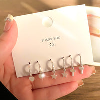 Love, Heart, Circle, Drop Small Earrings Set for Women!