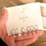 Love, Heart, Circle, Drop Small Earrings Set for Women!