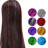 Sparkle Shiny Hair Tinsel Rainbow Silk Hair Extensions! Hair Accessories!