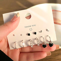 Love, Heart, Circle, Drop Small Earrings Set for Women!