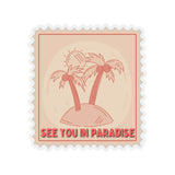 See You In Paradise Blush Pink Vinyl Sticker! FreckledFoxCompany