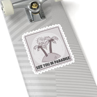 See You In Paradise Greyscale Vinyl Sticker! FreckledFoxCompany