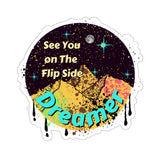 See You on The Flip Side Crème Vinyl Sticker! FreckledFoxCompany