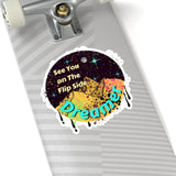 See You on The Flip Side Crème Vinyl Sticker! FreckledFoxCompany