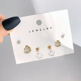 Love, Heart, Circle, Drop Small Earrings Set for Women!